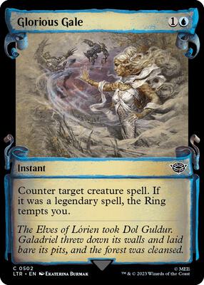 Glorious Gale (Showcase Scrolls) card from Universes Beyond: The Lord of the Rings: Tales of Middle-earth