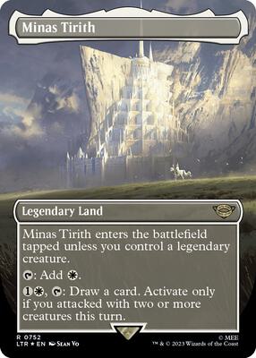 Minas Tirith (Borderless) (Surge Foil) card from Universes Beyond: The Lord of the Rings: Tales of Middle-earth