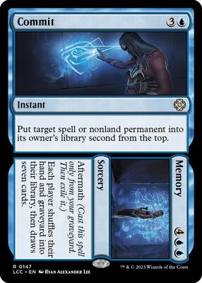 Commit // Memory card from Commander: The Lost Caverns of Ixalan