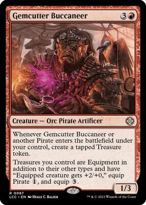 Gemcutter Buccaneer card from Commander: The Lost Caverns of Ixalan