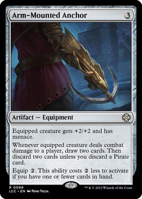 Arm-Mounted Anchor card from Commander: The Lost Caverns of Ixalan