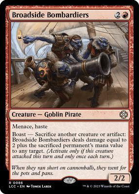 Broadside Bombardiers card from Commander: The Lost Caverns of Ixalan