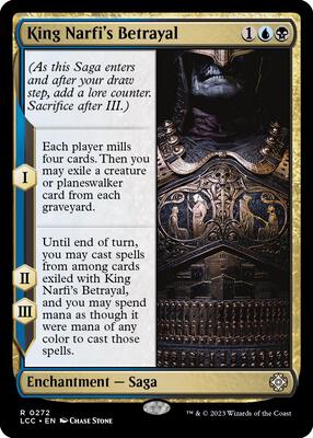 King Narfi's Betrayal card from Commander: The Lost Caverns of Ixalan