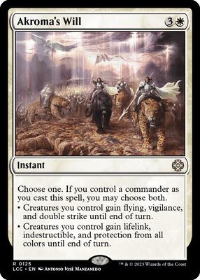 Akroma's Will card from Commander: The Lost Caverns of Ixalan
