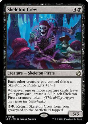 Skeleton Crew card from Commander: The Lost Caverns of Ixalan
