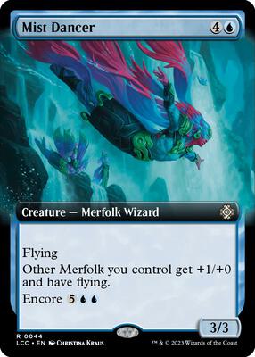 Mist Dancer (Extended Art) card from Commander: The Lost Caverns of Ixalan