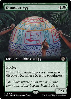 Dinosaur Egg (Extended Art) card from Commander: The Lost Caverns of Ixalan