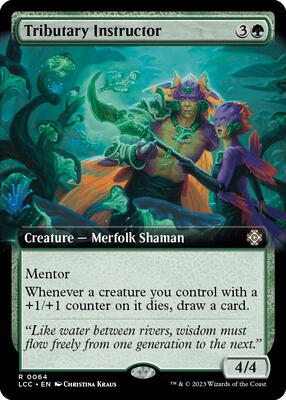 Tributary Instructor (Extended Art) card from Commander: The Lost Caverns of Ixalan