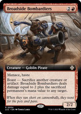 Broadside Bombardiers (Extended Art) card from Commander: The Lost Caverns of Ixalan