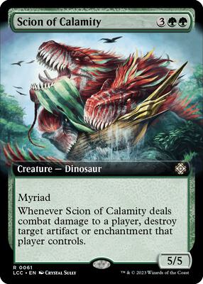 Scion of Calamity (Extended Art) card from Commander: The Lost Caverns of Ixalan