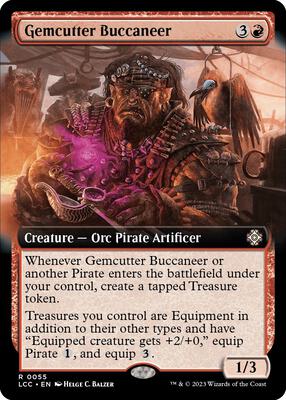 Gemcutter Buccaneer (Extended Art) card from Commander: The Lost Caverns of Ixalan