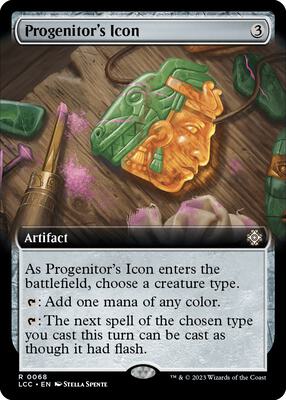 Progenitor's Icon (Extended Art) card from Commander: The Lost Caverns of Ixalan