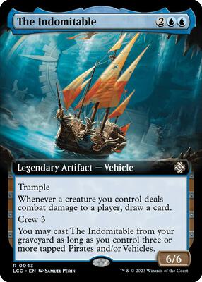 The Indomitable (Extended Art) card from Commander: The Lost Caverns of Ixalan