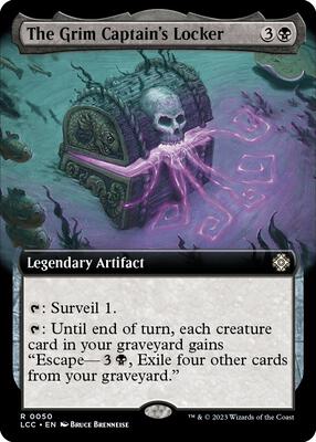 The Grim Captain's Locker (Extended Art) card from Commander: The Lost Caverns of Ixalan