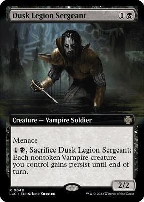 Dusk Legion Sergeant (Extended Art) card from Commander: The Lost Caverns of Ixalan