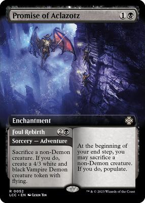Promise of Aclazotz (Extended Art) card from Commander: The Lost Caverns of Ixalan