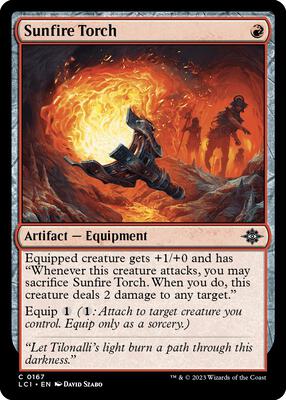 Sunfire Torch card from The Lost Caverns of Ixalan