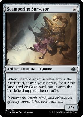 Scampering Surveyor card from The Lost Caverns of Ixalan