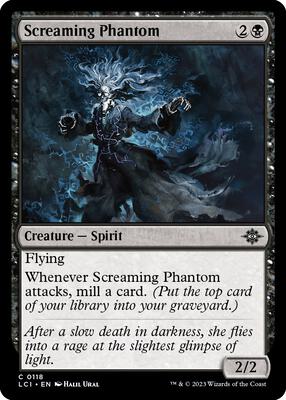 Screaming Phantom card from The Lost Caverns of Ixalan