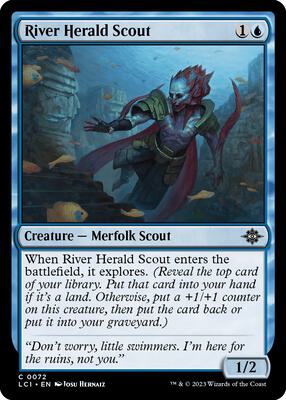 River Herald Scout card from The Lost Caverns of Ixalan