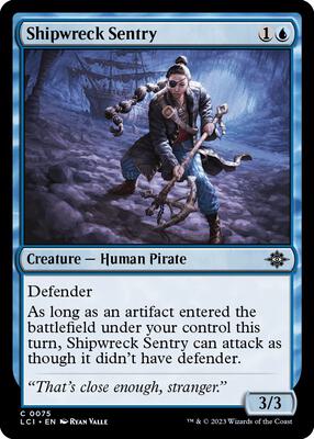Shipwreck Sentry card from The Lost Caverns of Ixalan