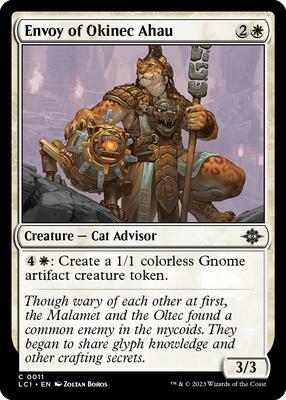 Envoy of Okinec Ahau card from The Lost Caverns of Ixalan
