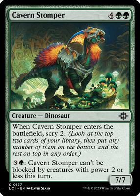 Cavern Stomper card from The Lost Caverns of Ixalan