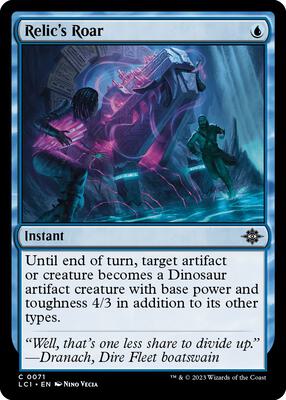 Relic's Roar card from The Lost Caverns of Ixalan