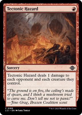 Tectonic Hazard card from The Lost Caverns of Ixalan