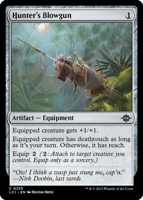 Hunter's Blowgun card from The Lost Caverns of Ixalan