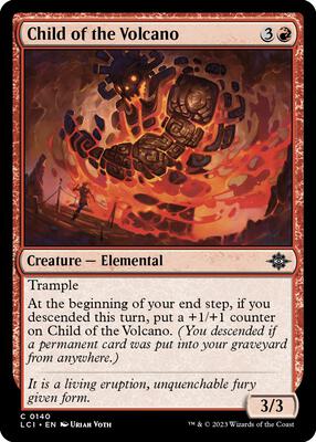 Child of the Volcano card from The Lost Caverns of Ixalan
