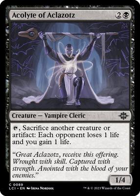 Acolyte of Aclazotz card from The Lost Caverns of Ixalan