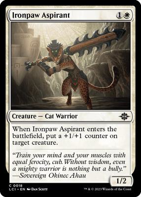 Ironpaw Aspirant card from The Lost Caverns of Ixalan