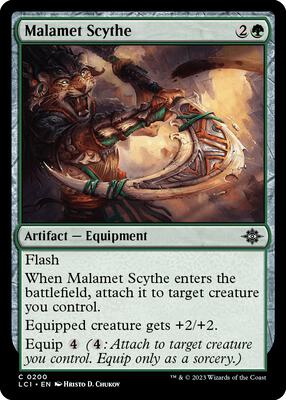 Malamet Scythe card from The Lost Caverns of Ixalan