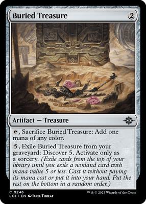 Buried Treasure card from The Lost Caverns of Ixalan
