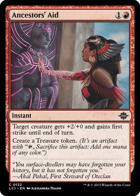Ancestors' Aid card from The Lost Caverns of Ixalan