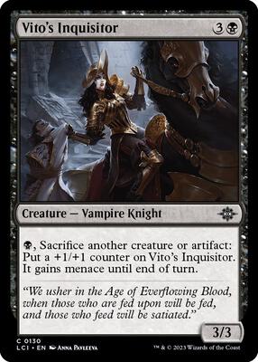 Vito's Inquisitor card from The Lost Caverns of Ixalan