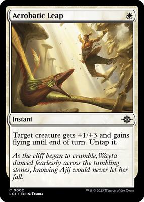 Acrobatic Leap card from The Lost Caverns of Ixalan