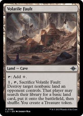 Volatile Fault card from The Lost Caverns of Ixalan