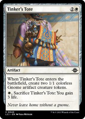 Tinker's Tote card from The Lost Caverns of Ixalan