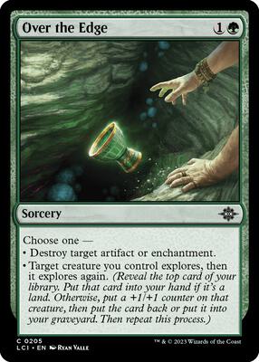Over the Edge card from The Lost Caverns of Ixalan