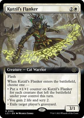 Kutzil's Flanker (Extended Art) card from The Lost Caverns of Ixalan