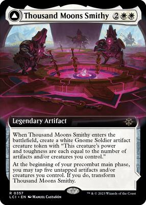 Thousand Moons Smithy (Extended Art) card from The Lost Caverns of Ixalan