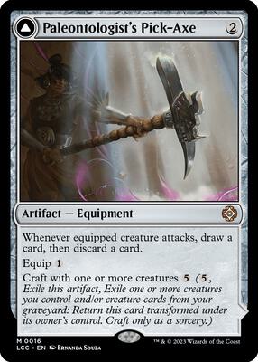 Paleontologist's Pick-Axe card from Commander: The Lost Caverns of Ixalan