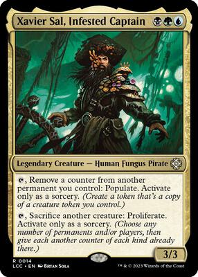 Xavier Sal, Infested Captain card from Commander: The Lost Caverns of Ixalan