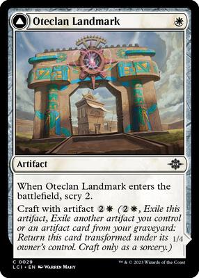 Oteclan Landmark card from The Lost Caverns of Ixalan
