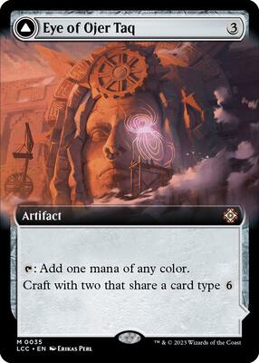 Eye of Ojer Taq (Extended Art) card from Commander: The Lost Caverns of Ixalan