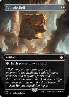 Temple Bell (Borderless) card from Commander: The Lost Caverns of Ixalan