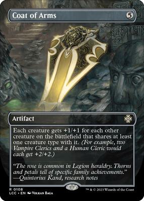 Coat of Arms (Borderless) card from Commander: The Lost Caverns of Ixalan