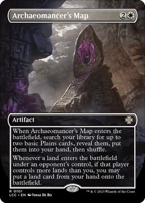 Archaeomancer's Map (Borderless) card from Commander: The Lost Caverns of Ixalan